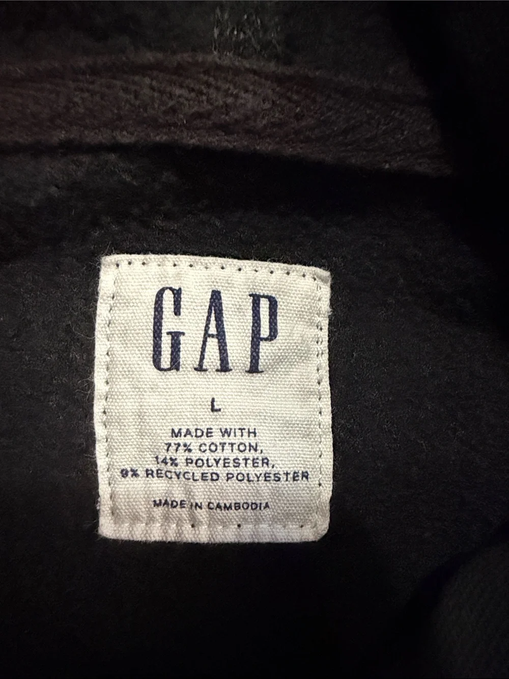 GAP Black Kids Hooded Zip-Up Jacket